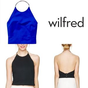 💙WILFRED ARITZIA TENSO HALTER TOP ROYAL BLUE